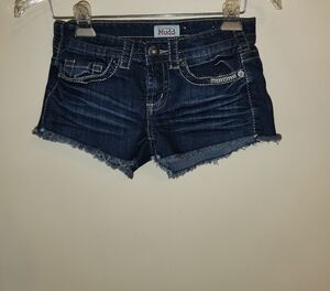 Mudd Women's Navy Jean Shorts